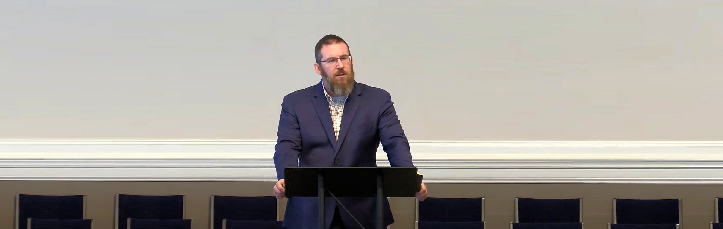 Hank Baskins preaching at Liberty Baptist Church in Hartwell, Georgia.